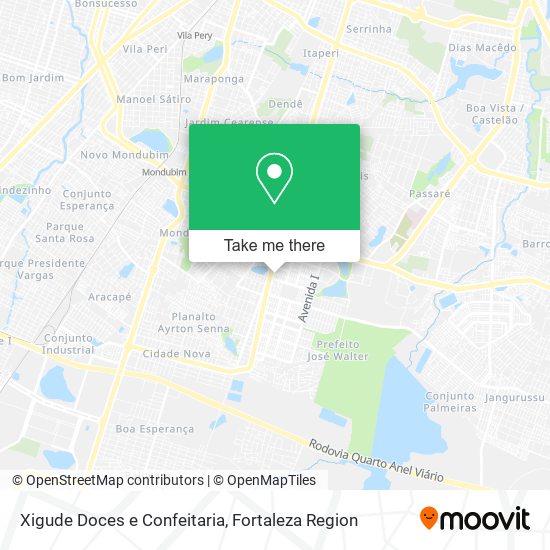 Xigude Doces e Confeitaria map