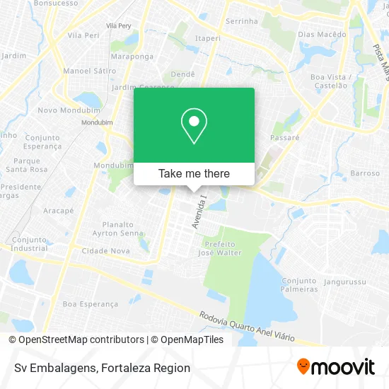 Sv Embalagens map