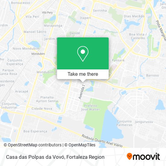 Casa das Polpas da Vovó map