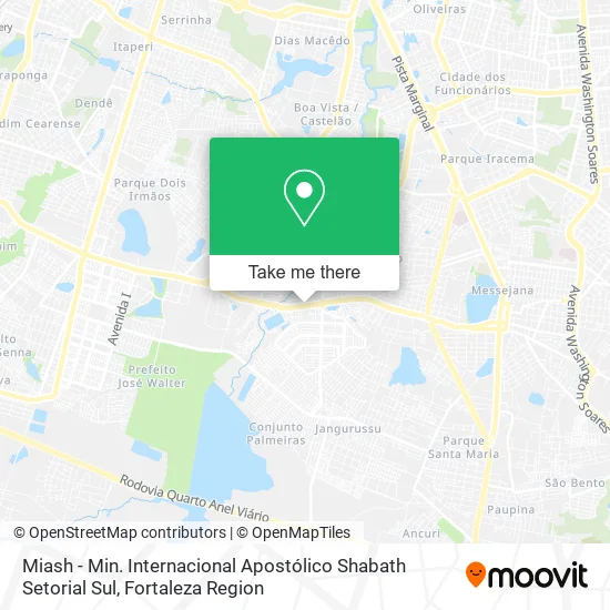 Miash - Min. Internacional Apostólico Shabath Setorial Sul map