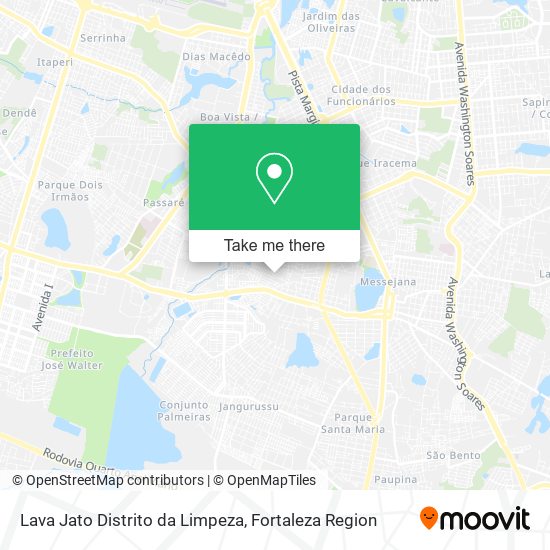 Lava Jato Distrito da Limpeza map