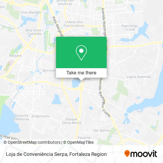 Mapa Loja de Conveniência Serpa