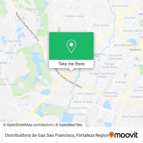 Distribuidora de Gas Sao Francisco map