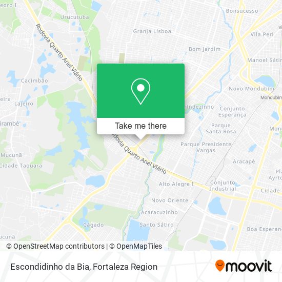 Escondidinho da Bia map