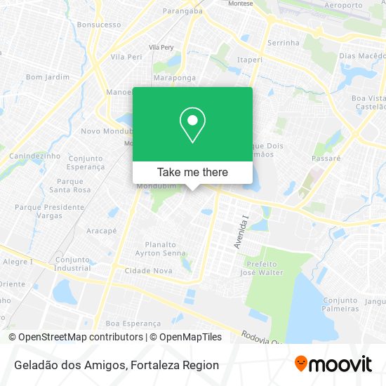 Geladão dos Amigos map