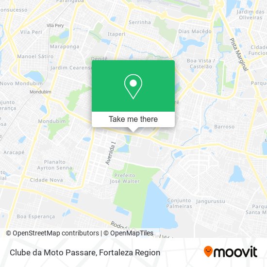 Mapa Clube da Moto Passare