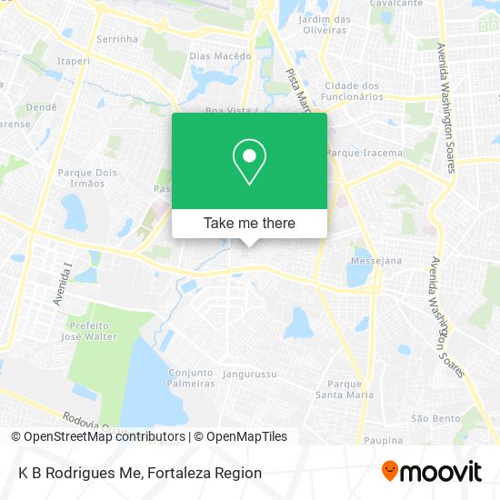 K B Rodrigues Me map