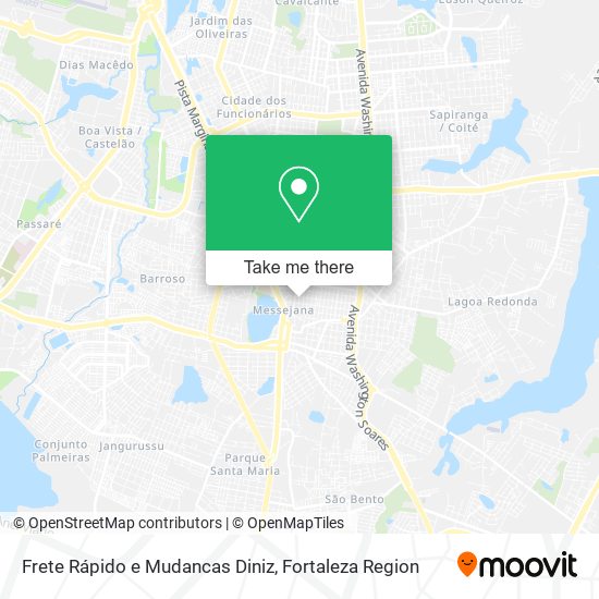 Frete Rápido e Mudancas Diniz map