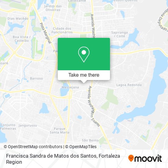 Mapa Francisca Sandra de Matos dos Santos