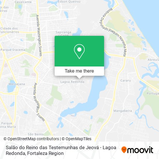 Salão do Reino das Testemunhas de Jeová - Lagoa Redonda map