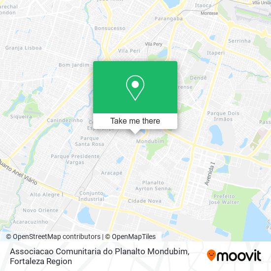 Associacao Comunitaria do Planalto Mondubim map