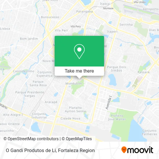 O Gandi Produtos de Li map