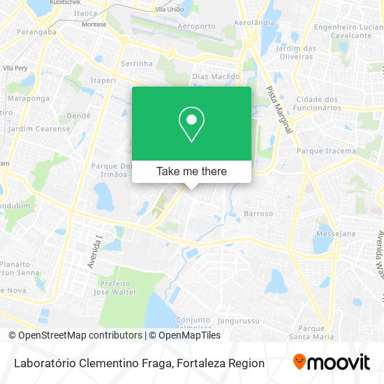 Mapa Laboratório Clementino Fraga