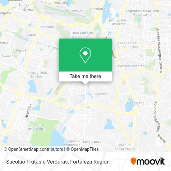 Sacolão Frutas e Verduras map
