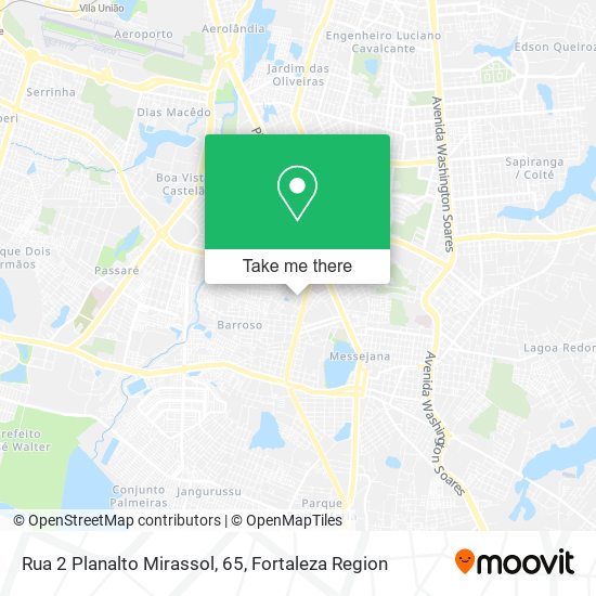 Rua 2 Planalto Mirassol, 65 map
