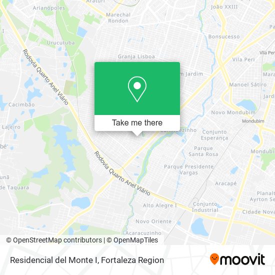 Residencial del Monte I map