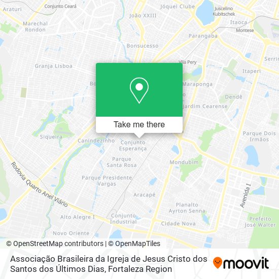 Associação Brasileira da Igreja de Jesus Cristo dos Santos dos Últimos Dias map