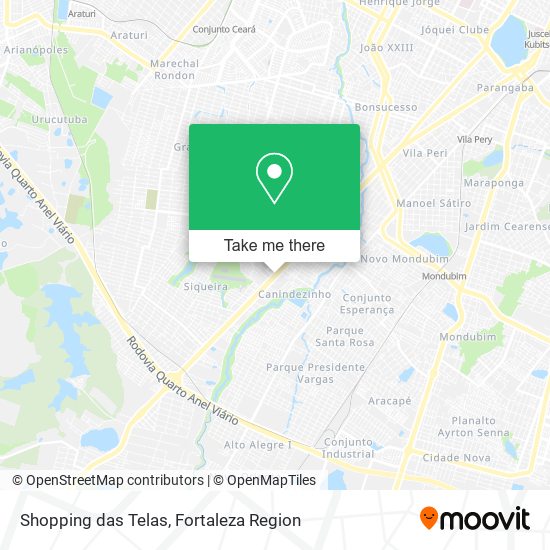 Shopping das Telas map