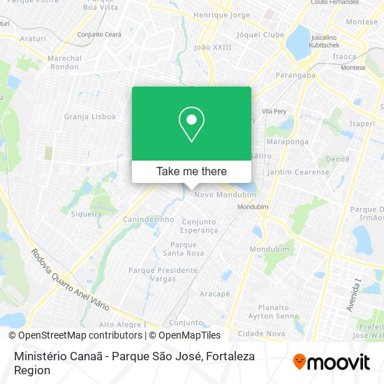 Ministério Canaã - Parque São José map