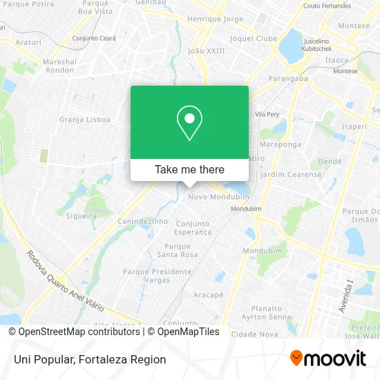 Uni Popular map