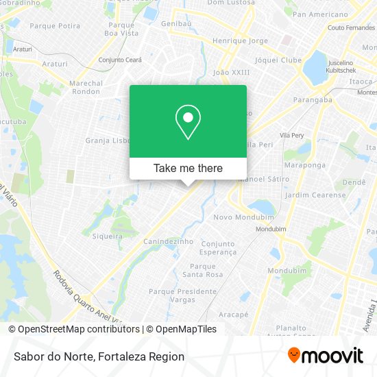 Sabor do Norte map