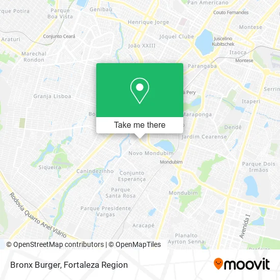 Bronx Burger map