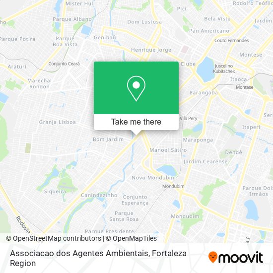 Mapa Associacao dos Agentes Ambientais