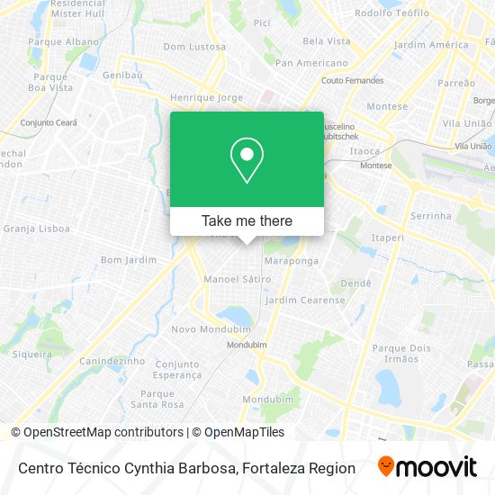 Mapa Centro Técnico Cynthia Barbosa