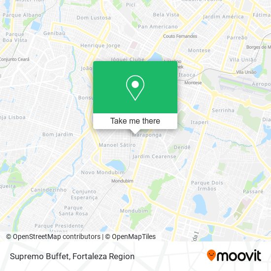 Supremo Buffet map