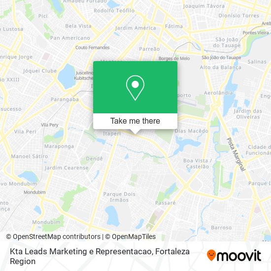 Kta Leads Marketing e Representacao map
