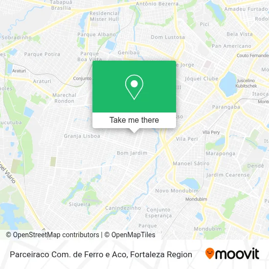 Parceiraco Com. de Ferro e Aco map