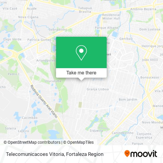Telecomunicacoes Vitoria map