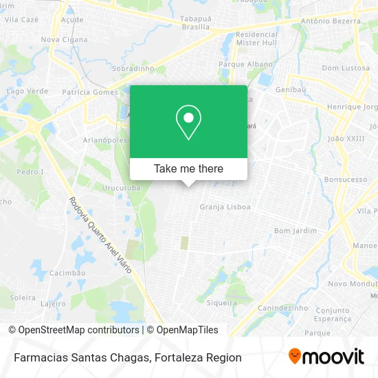 Farmacias Santas Chagas map