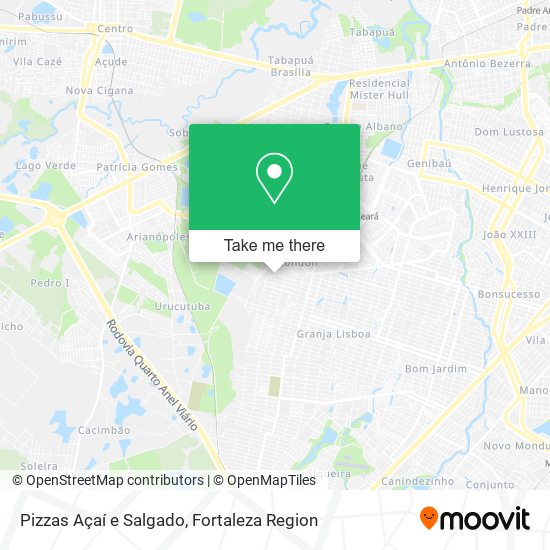 Pizzas Açaí e Salgado map