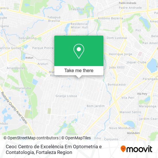 Ceoc Centro de Excelência Em Optometria e Contatologia map