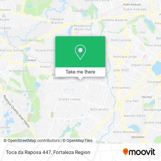 Toca da Raposa 447 map