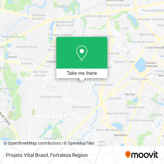 Projeto Vital Brasil map