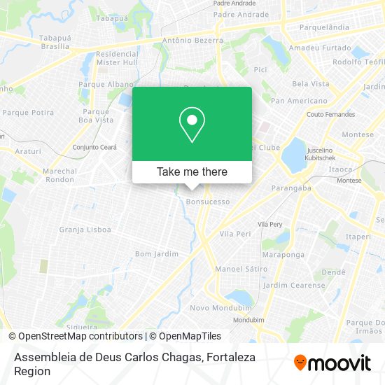 Mapa Assembleia de Deus Carlos Chagas