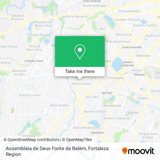 Assembléia de Deus Fonte de Belém map