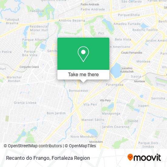 Recanto do Frango map