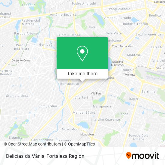 Delicias da Vânia map