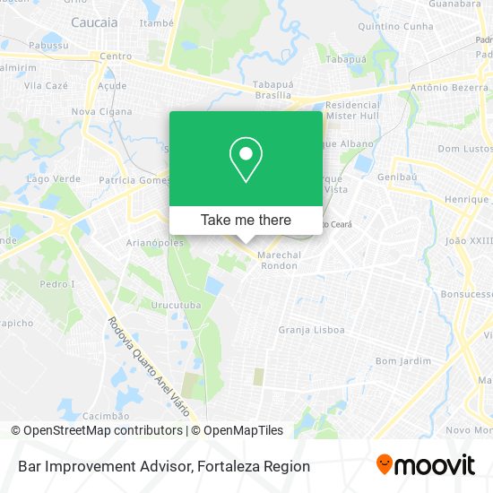 Bar Improvement Advisor map