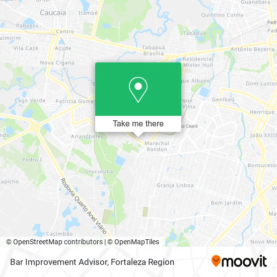 Bar Improvement Advisor map