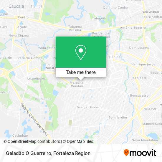 Geladão O Guerreiro map