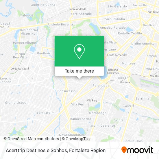 Acerttrip Destinos e Sonhos map