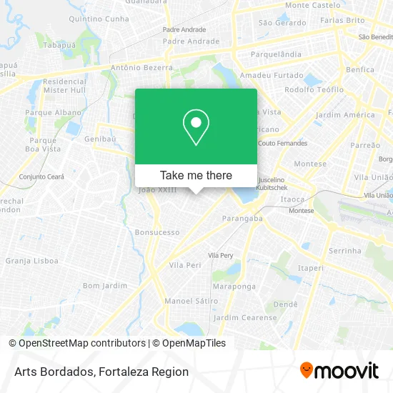 Arts Bordados map