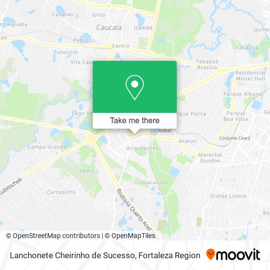 Mapa Lanchonete Cheirinho de Sucesso