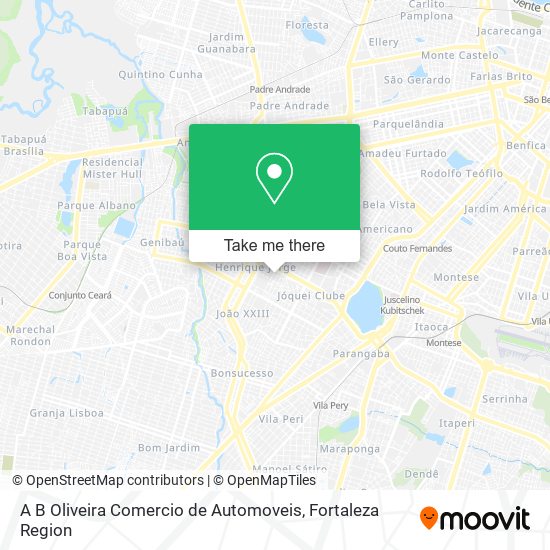 A B Oliveira Comercio de Automoveis map