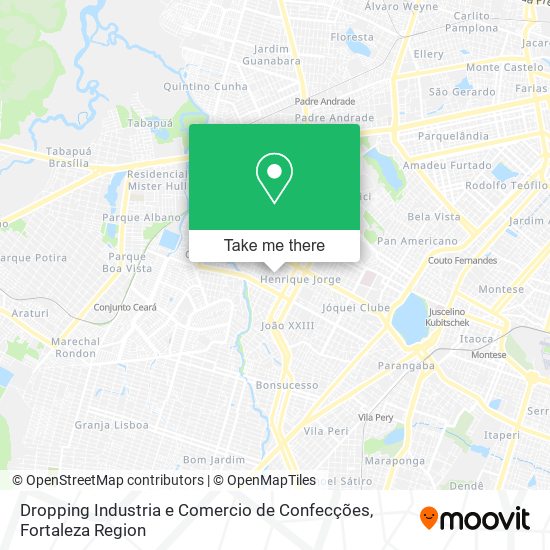 Dropping Industria e Comercio de Confecções map