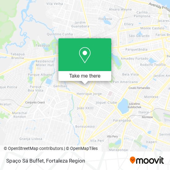 Spaço Sá Buffet map